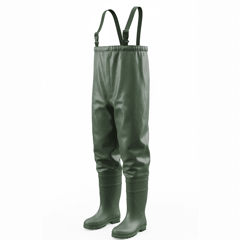 Waders de Sécurité S5 PVC Intégral - Vert