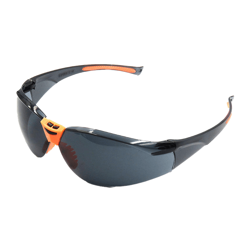 Lunettes de Protection Teintées (Fumées) avec Accents Orange