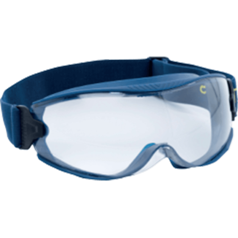 Lunettes-Masques de Protection Ergonomiques , Monture et Sangle Bleues