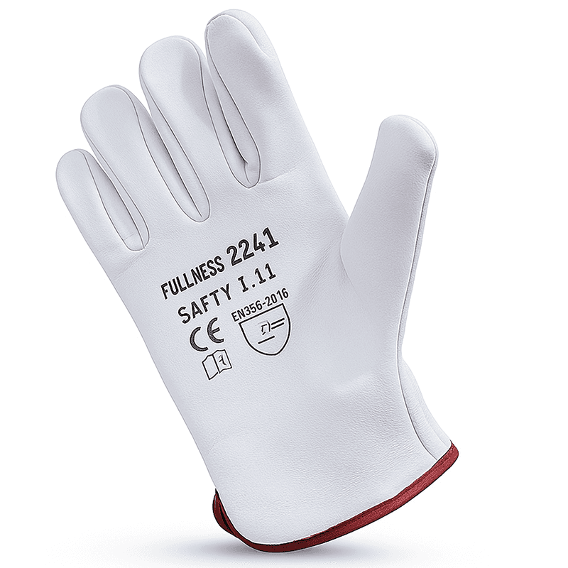 Gant de Protection en Cuir FULLNESS 2021X - Blanc