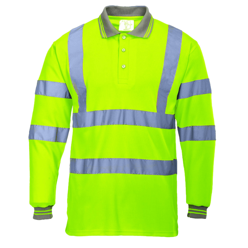 Polo de Travail Haute Visibilité Manches Longues