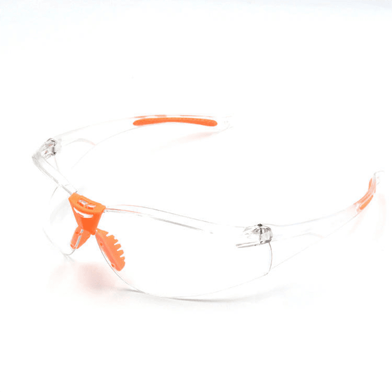 Lunettes de Protection Claires avec Accents Orange