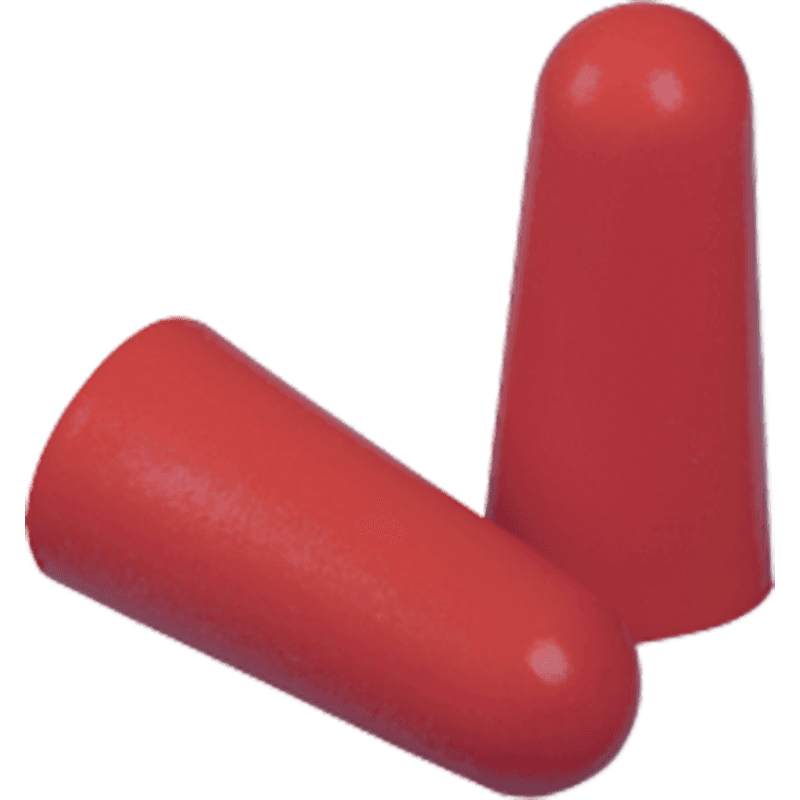 Bouchons d'Oreille en Mousse Jetables Rouges