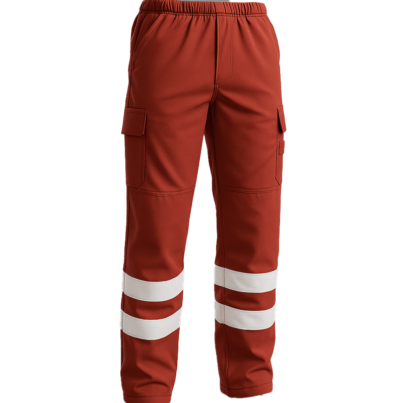 Pantalon de Travail Haute Visibilité Rouge