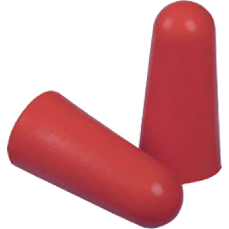 Bouchons d'oreilles jetables en mousse SNR 37 dB – Rouge