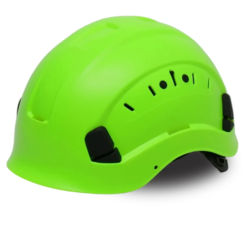 Casque de chantier ventilé – Vert fluo