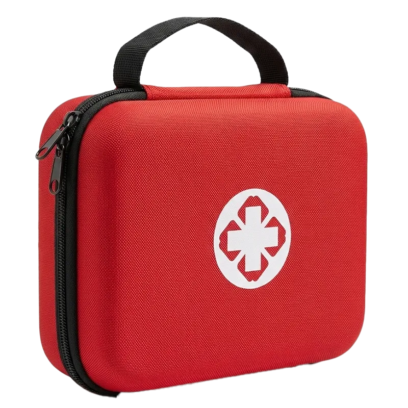 Trousse de premiers secours compacte à coque rigide – Rouge