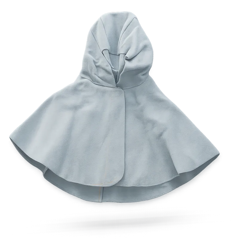 Cape de soudeur à capuche en cuir croûte CS0298 – Gris