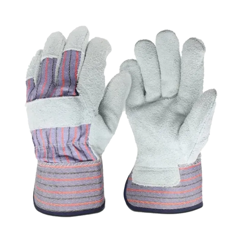 Gants docker en croûte de cuir à manchette de sécurité 4544X