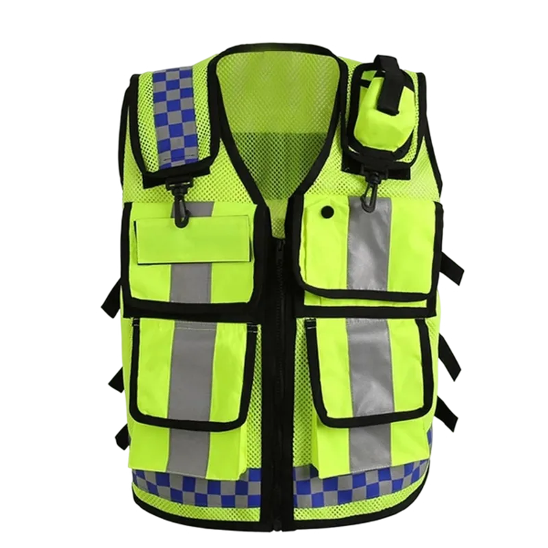 Gilet de sécurité HV multipoches classe 2 – Vert fluo