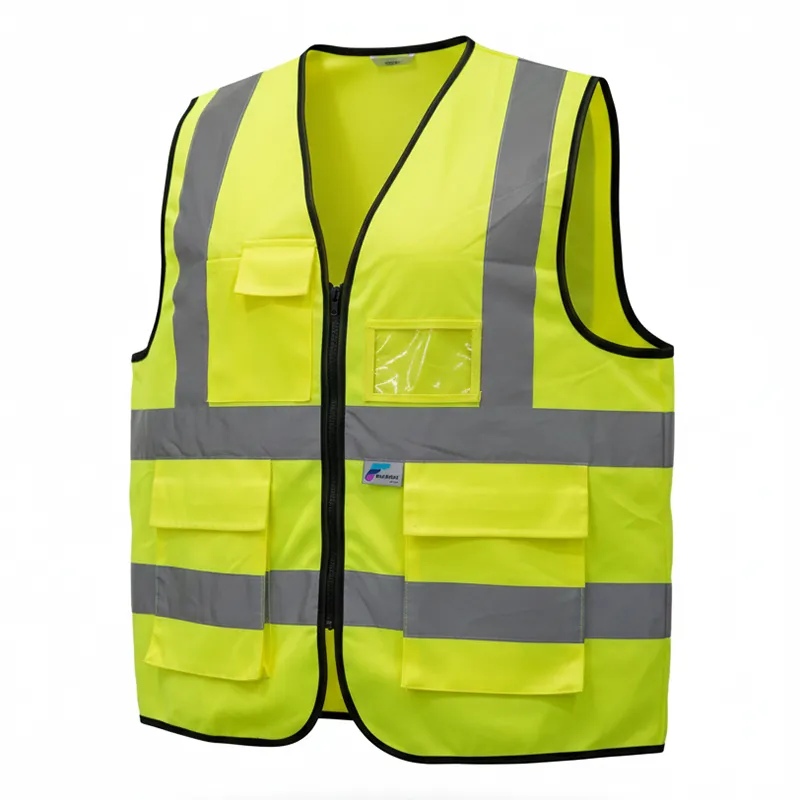 Gilet HV multipoches classe 2 – Jaune fluo