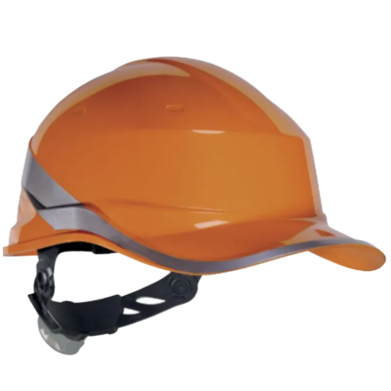 Casque de sécurité HV à bande réfléchissante – Orange fluo