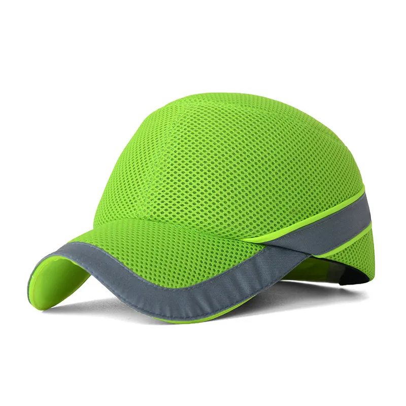 Casquette anti-heurt respirante HV EN 812 – Vert fluo