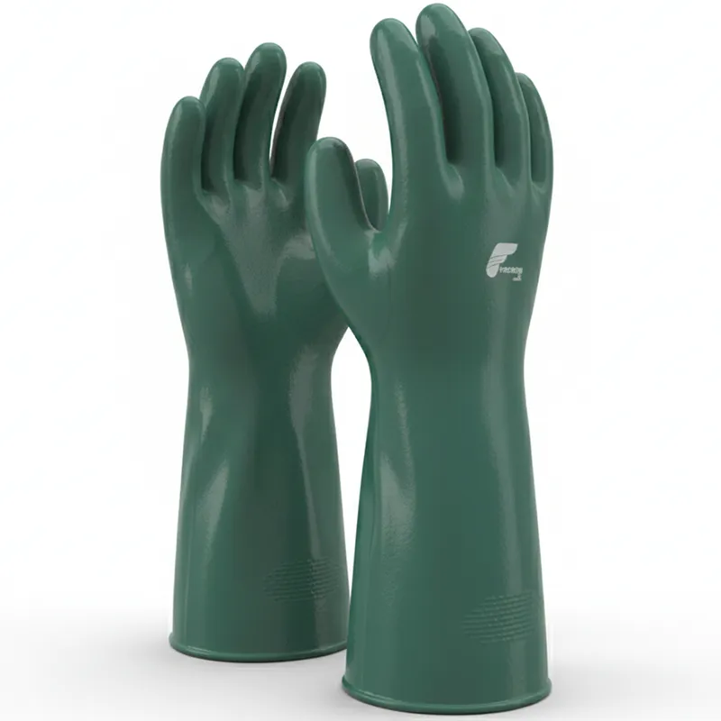 Gants chimiques multirisques manchette longue – Vert