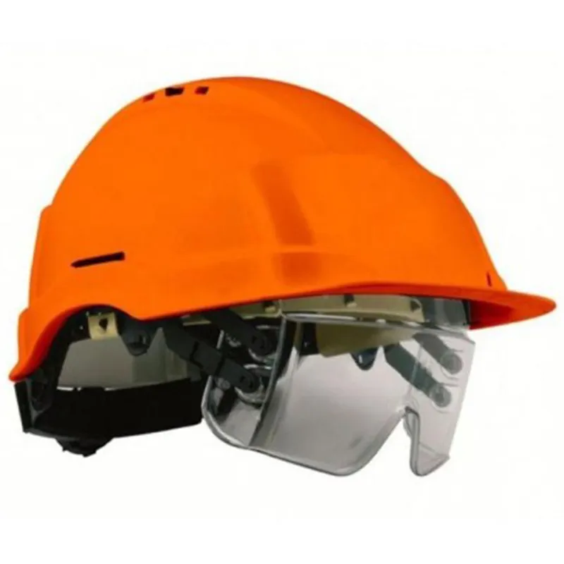 Casque de sécurité IRIS non ventilé à visière – Orange