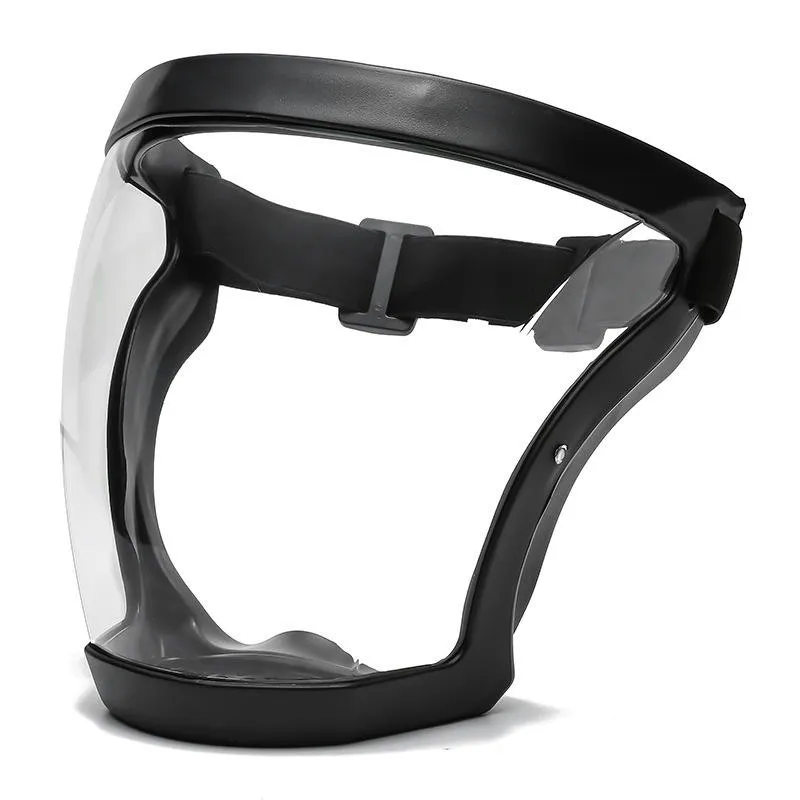 Visière de protection intégrale incolore – Monture noire
