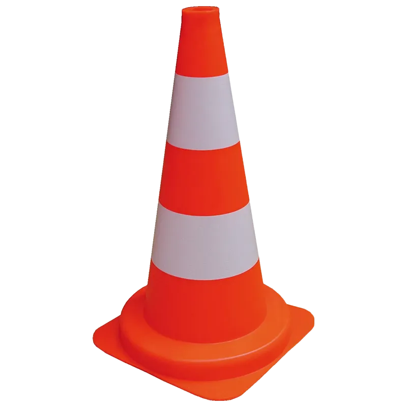 Cône de signalisation – Orange et blanc
