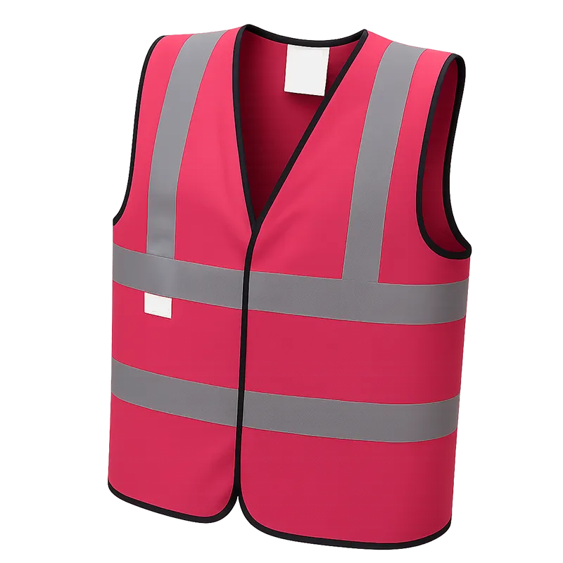 Gilet de sécurité HV standard classe 2 – Rose fluo