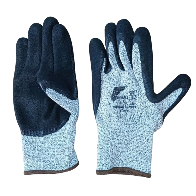 Gants anti-coupure niveau D enduction PU précision – Gris et noir