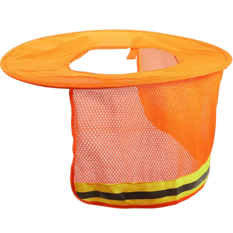Pare-nuque HV pour casque – Orange fluo