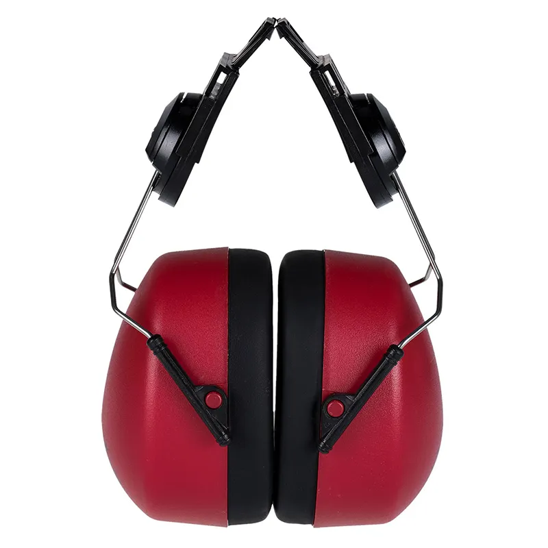 Casque antibruit serre-tête SNR 25 dB – Rouge et noir