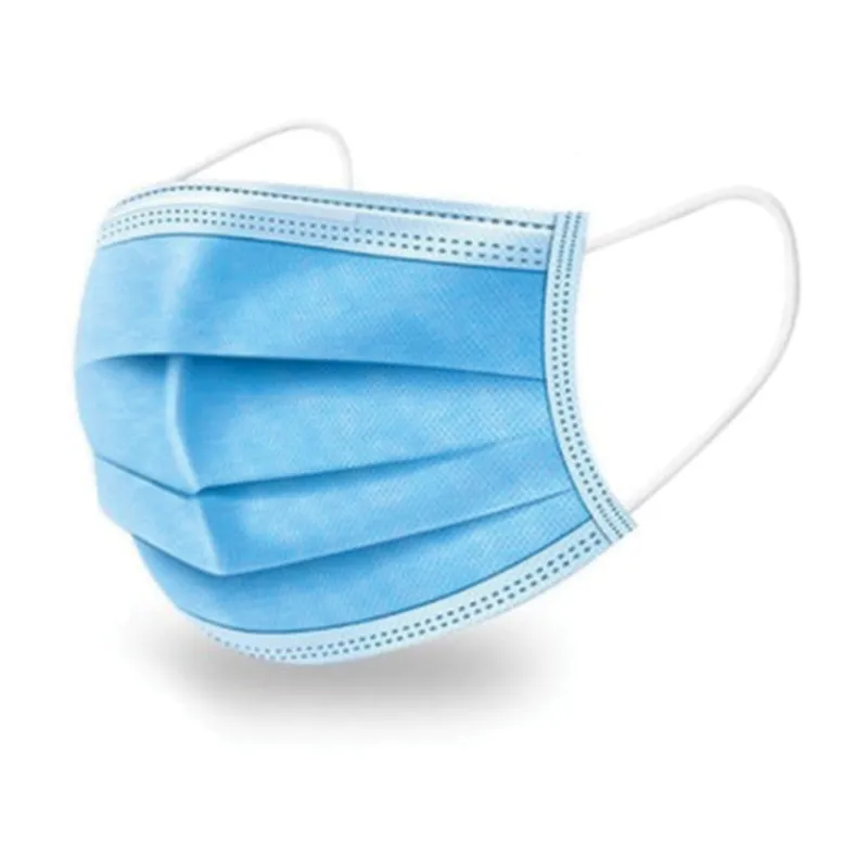 Masque jetable 3 plis type I, boîte de 50 – Bleu