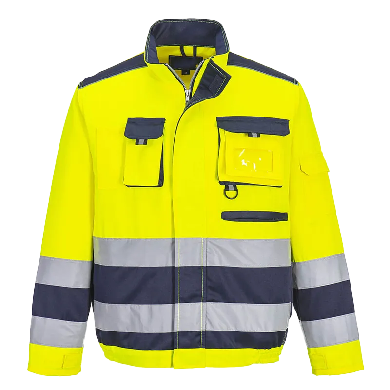 Veste de travail HV TX50 classe 3 – Jaune et bleu marine