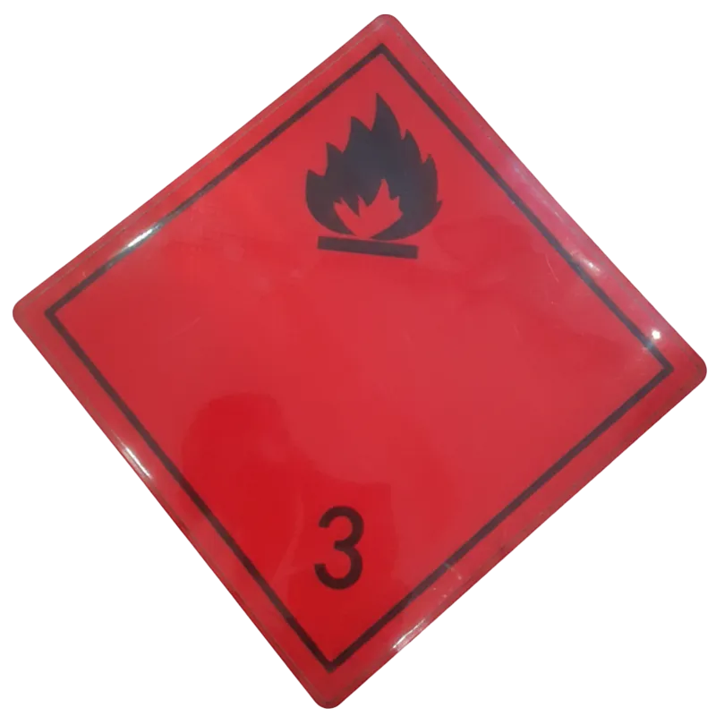 Plaque de signalisation danger classe 3 liquides inflammables